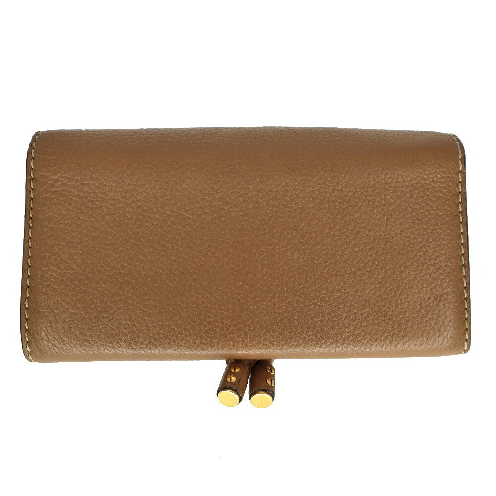 Chloe leather wallet Marcie beige